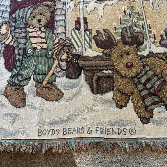 Boyds Bears & Friends Tapestry Blanket - Picture 4 of 4